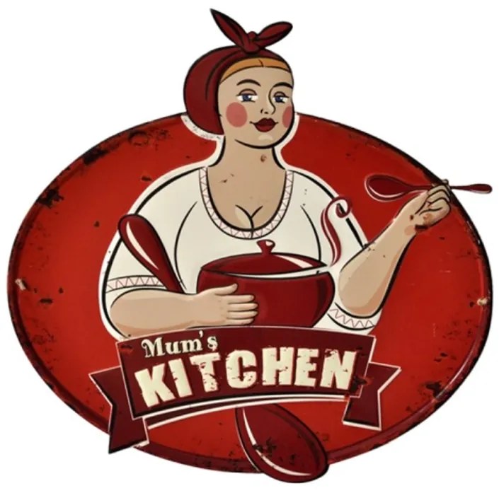 Fém falikép - 60x61cm - Mum's Kitchen