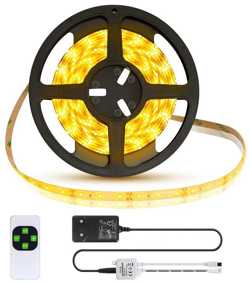 Aigostar B.V. Aigostar - LED Dimmelhető kültéri szalag 5m LED/18W/12/230V 3000K IP65 AI0218