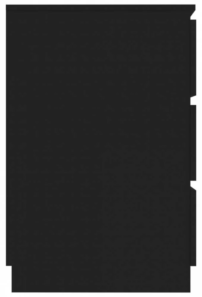 Fekete forgácslap íróasztal 140 x 50 x 77 cm