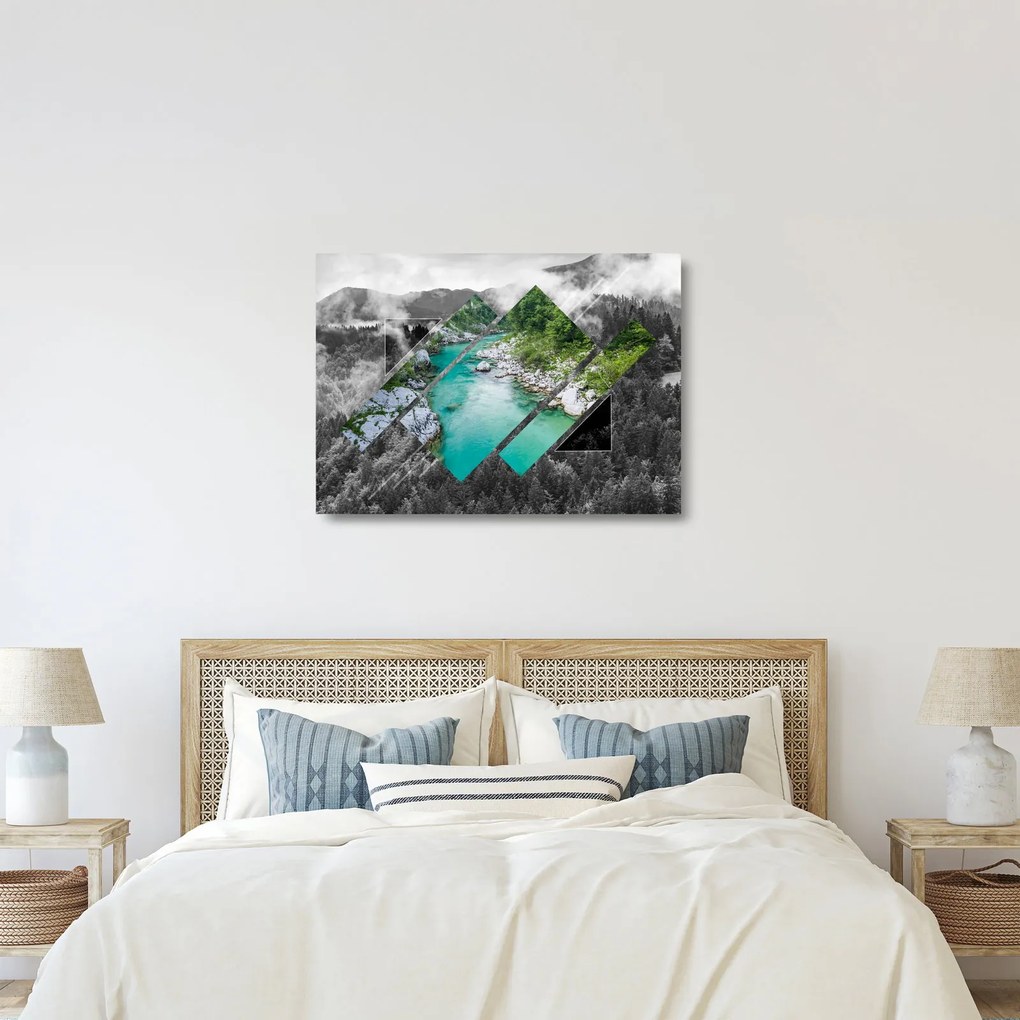 Kép - vad természet (üvegen) (70x50 cm)