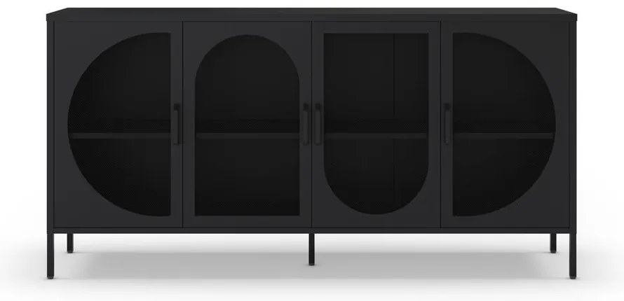Fekete komód 160x90 cm Tayra – Marckeric