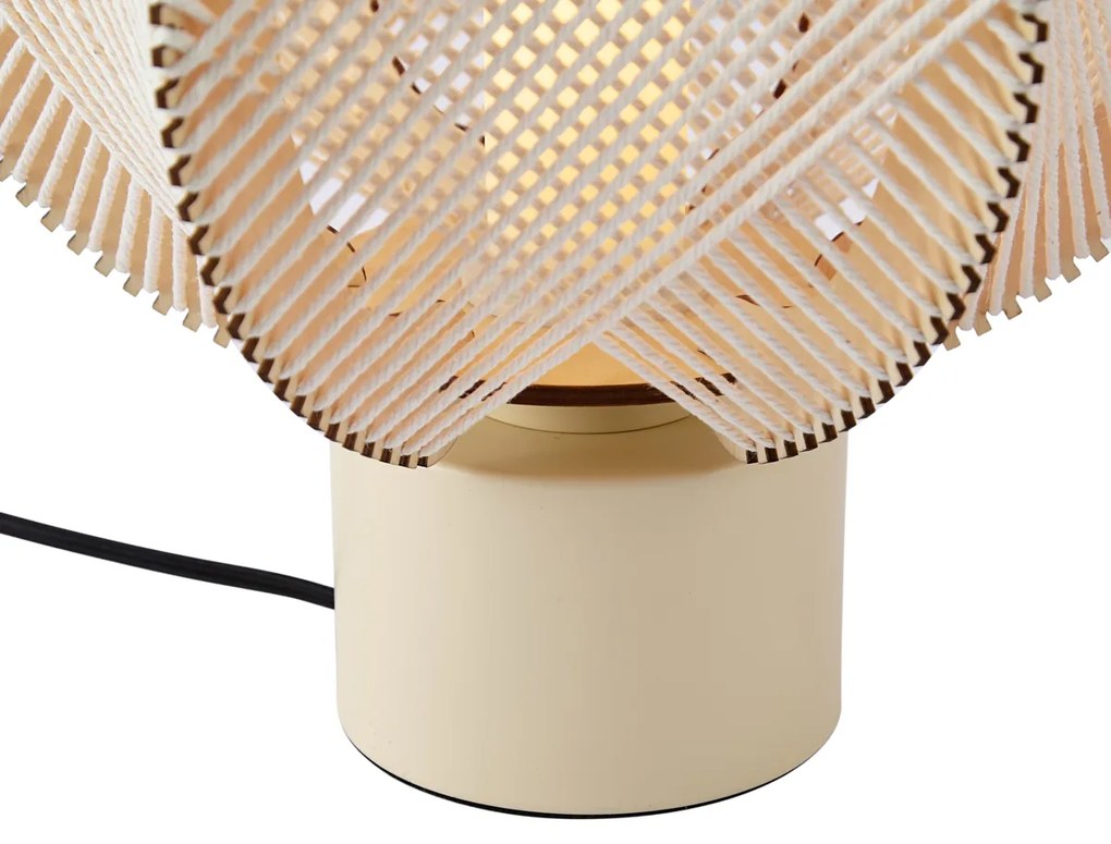 Japandi asztali lámpa bézs 32 cm - Gertie