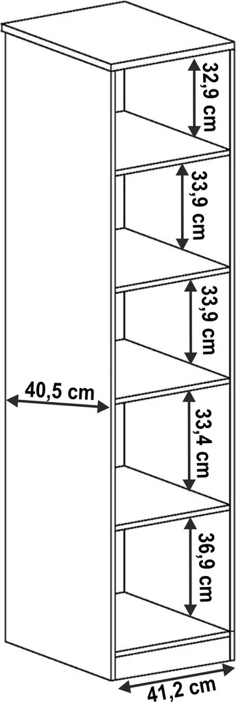Vitrin, lefkas tölgy, TEDY TYP T10