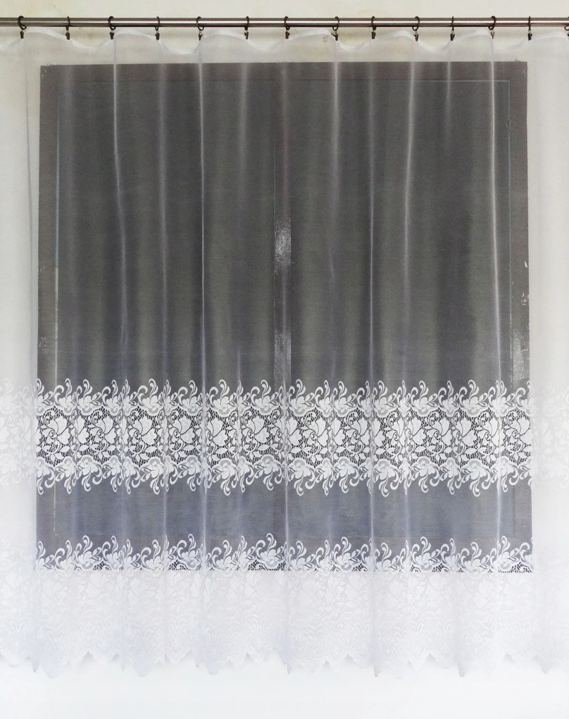 Mg Függöny 618/152 Fehér 200x180cm Kész Szalaggal M