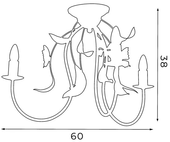 Csillár SUMMER 3xE14/60W/230V