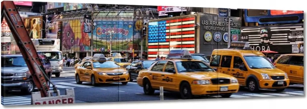 Festmények 120x40 New York Yellow Cab