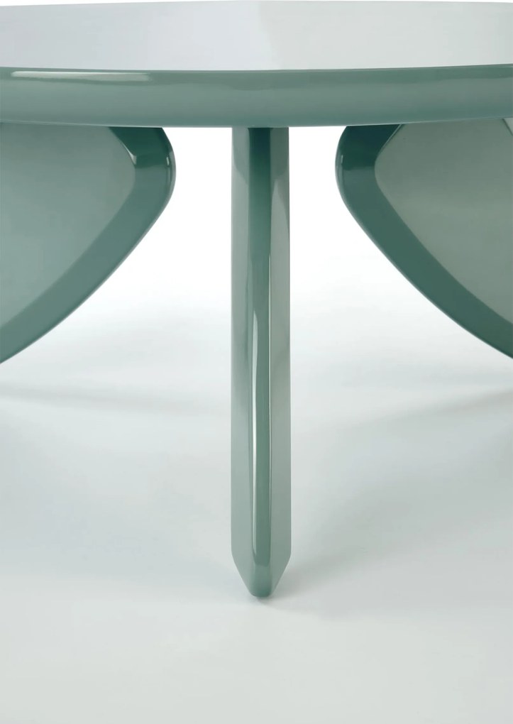 Lumis kerek dohányzóasztal 80 cm - kék