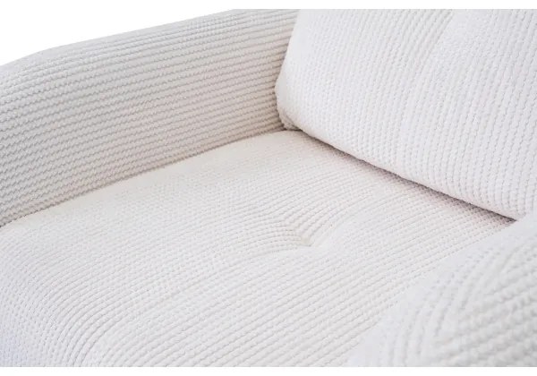 Kárpitozott CLOUDY fotel krémszínű