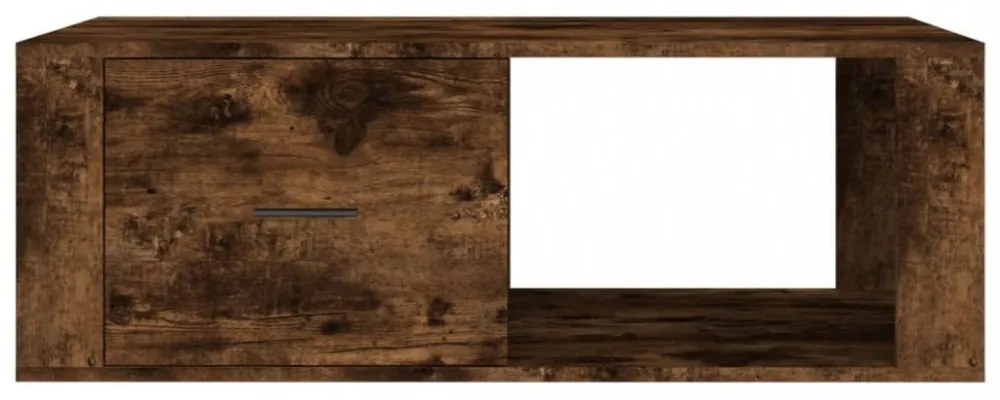 füstös tölgy színű fatermék dohányzóasztal 100x50,5x35 cm