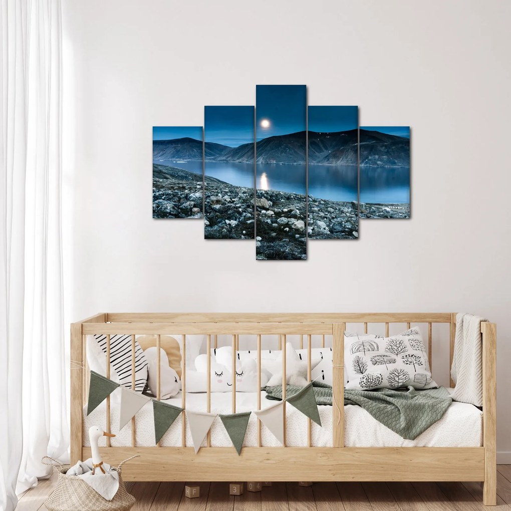 Egy éjszakai táj képe, Izland (150x105 cm)