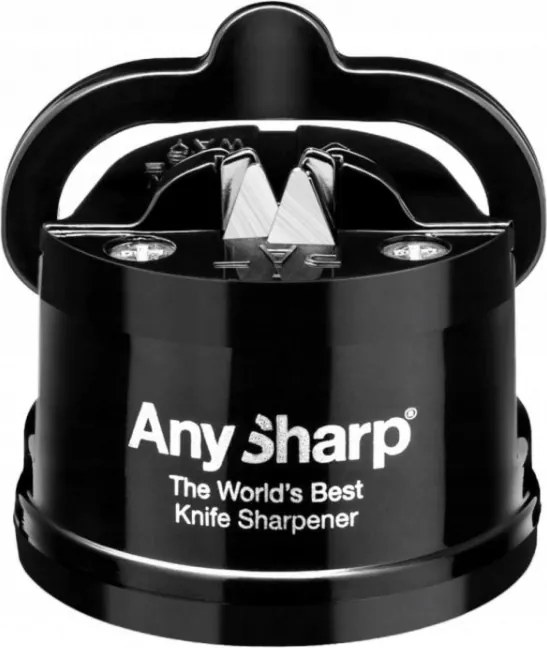 Konyhai Késélező Any Sharp Munkalaphoz Rögzíthető Fekete Acél