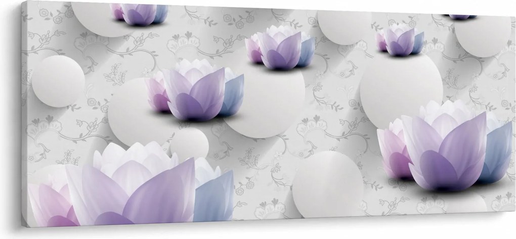 Kép virággal (120x50 cm)