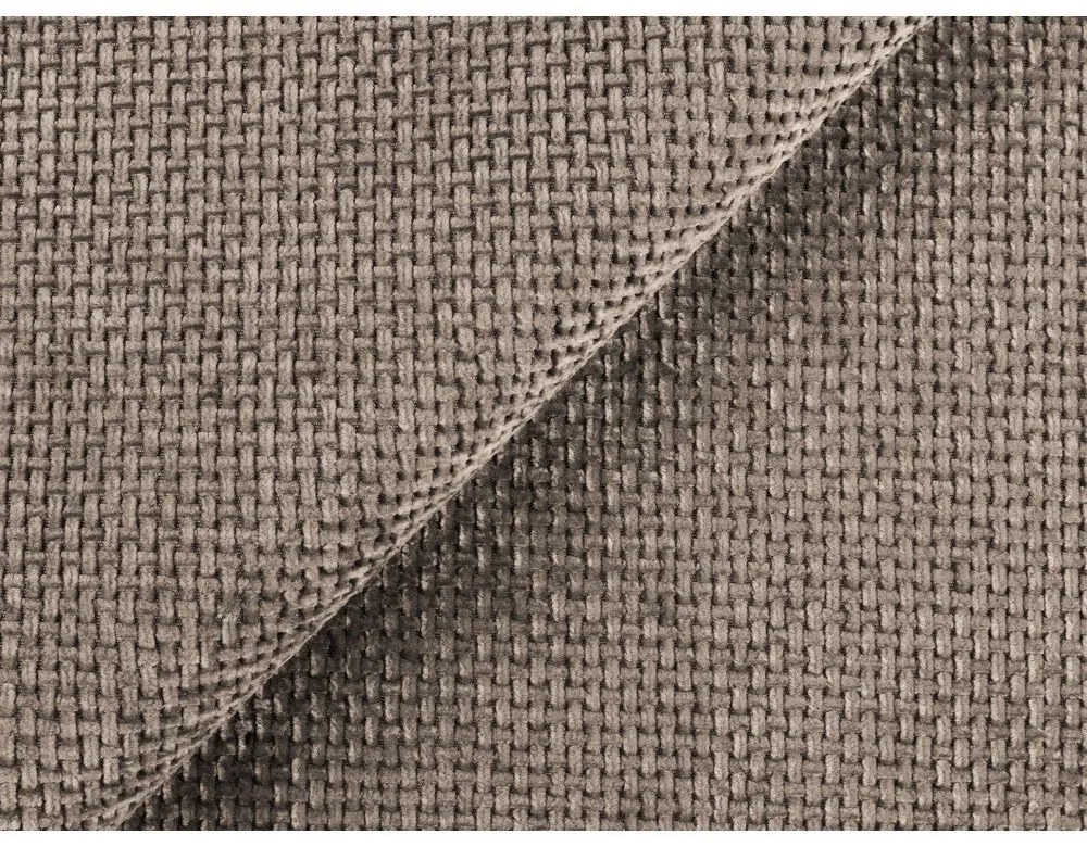 Világosbarna zsenília kinyitható-tárolóhelyes sarokkanapé (bal oldali-heverő résszel) Mele – Makamii