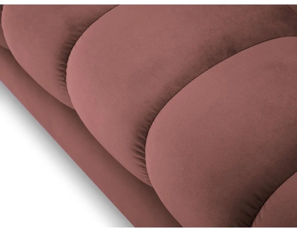 Bali rózsaszín bársony kanapé - Cosmopolitan Design