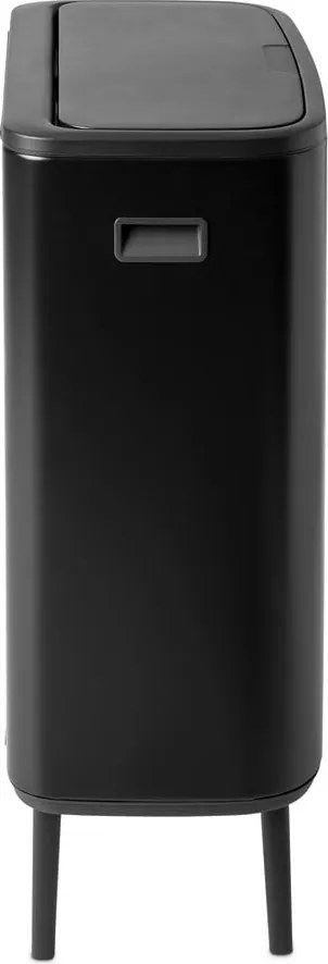 Matt fekete acél érintésre nyíló szemetes 60 l Bo Touch Bin Hi – Brabantia