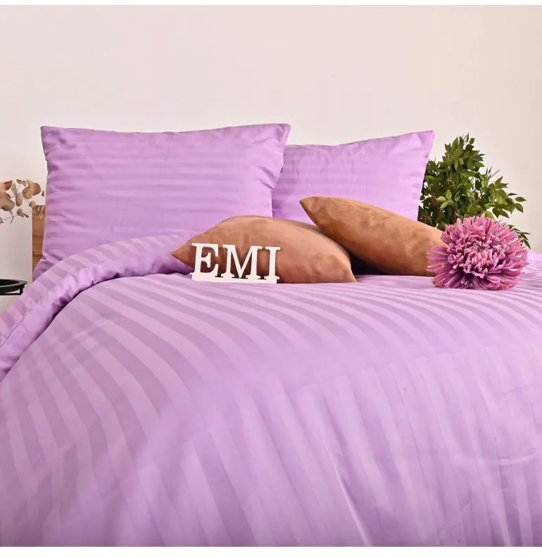 EMI lila damaszt ágyneműhuzat, Párna 70x90