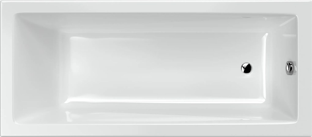 Téglalap Alakú Kád Fehér 130x70 Akril Kicsi Mini