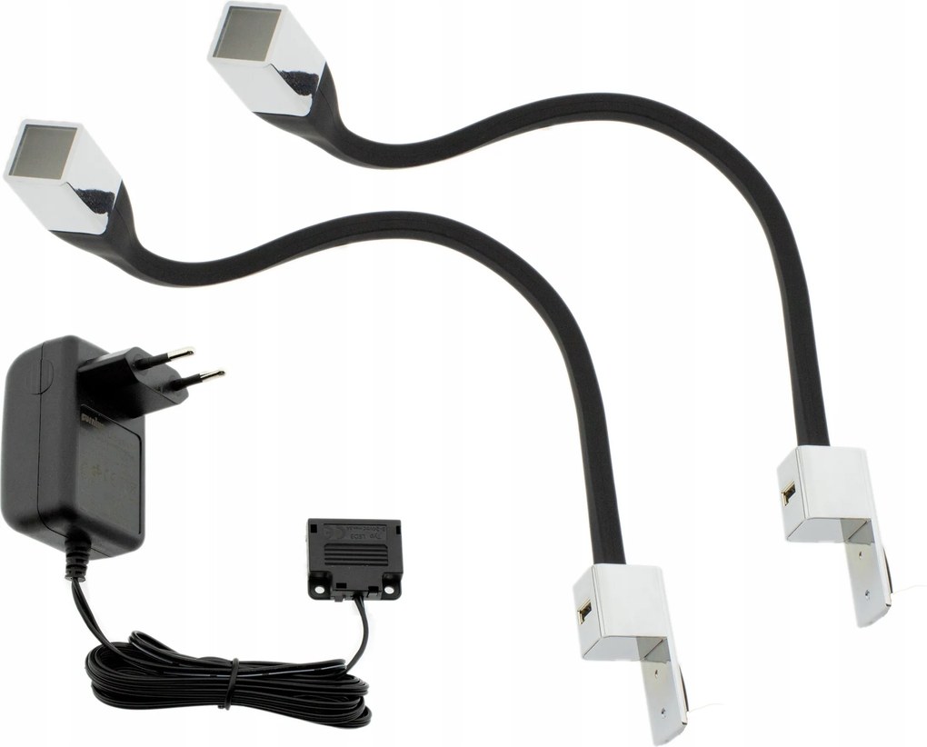 2x LED-es éjjeli lámpa olvasóágyhoz Flexi Q Usb