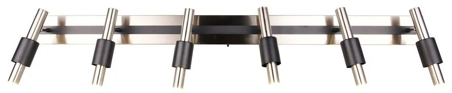 Fekete-ezüstszínű LED spotlámpa 20,5x120 cm Ikaris – Trio Select