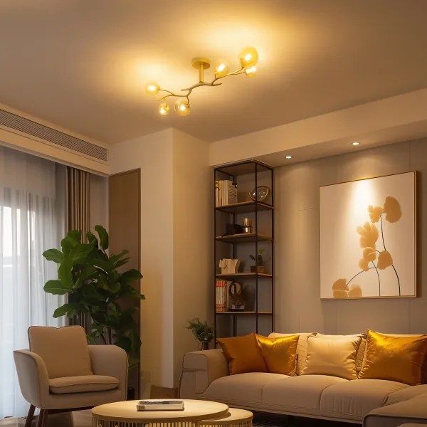 Brilagi - LED Felületre szerelhető csillár MISTEL 6xG9/3W/230V arany