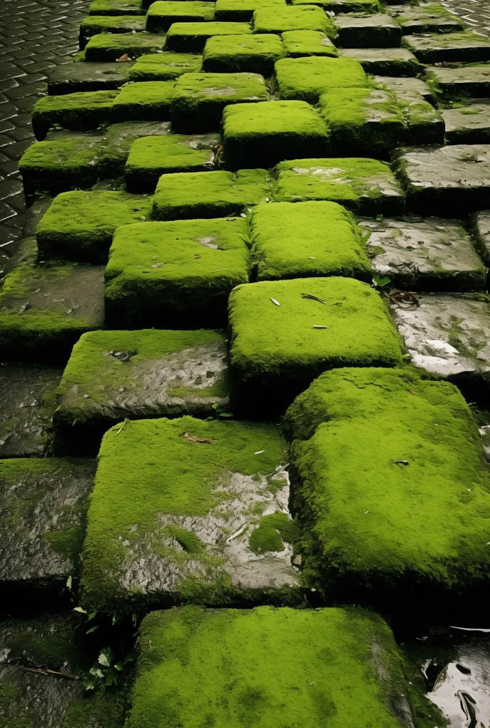 Poszter 68x101cm Zöld Mozaik