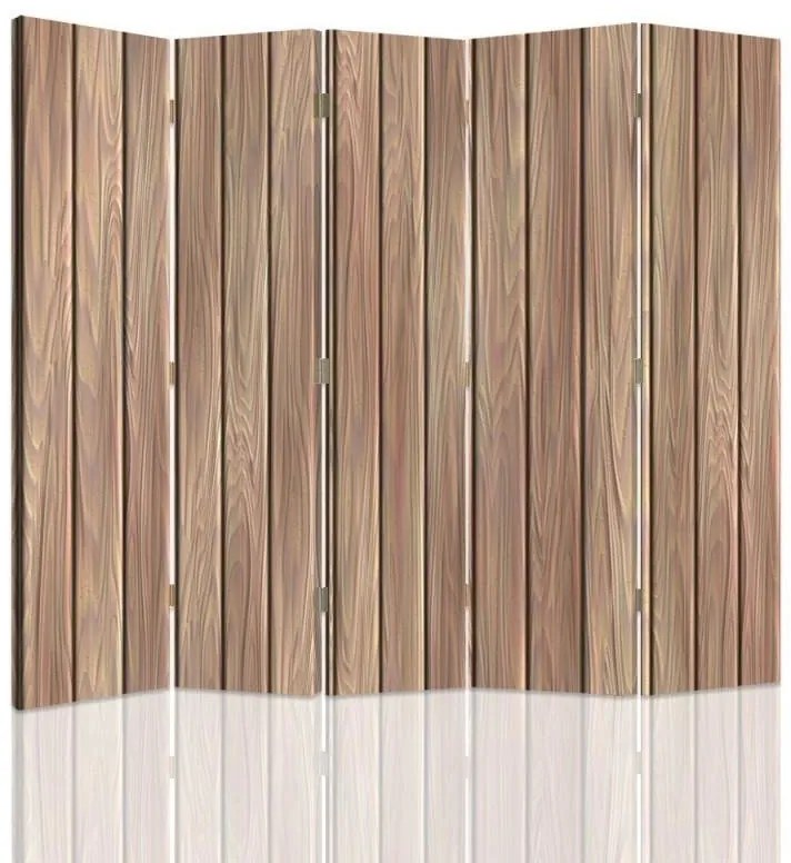 Gario Paraván Világos színu deszkák Méret: 180 x 170 cm, Kivitelezés: Klasszikus paraván