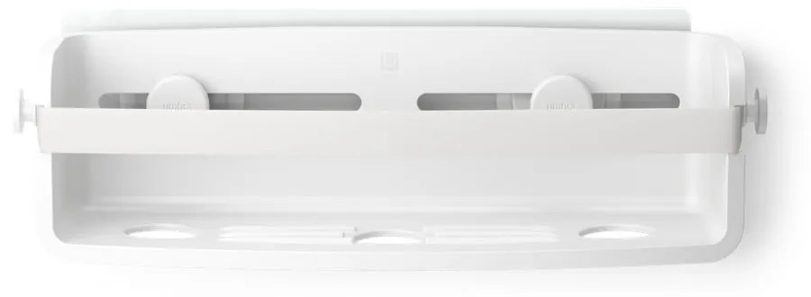 Fehér öntapadós újrahasznosított műanyag fürdőszobai polc Flex Adhesive – Umbra