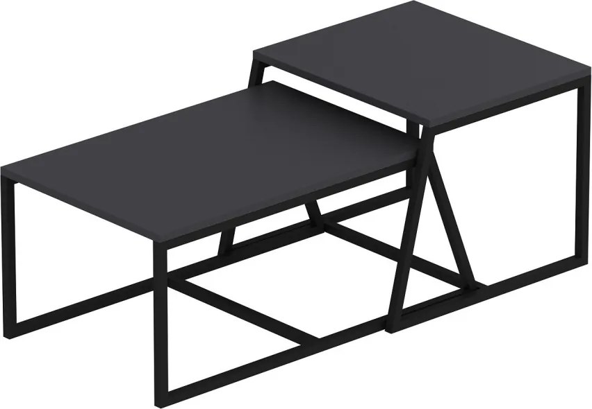 Minimal dohányzóasztal, antracit, 75 cm