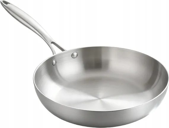 Rozsdamentes acél serpenyő 28cm Professzionális