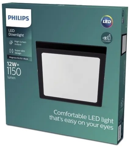 Philips - LED Mennyezeti lámpa MAGNEOS LED/12W/230V 2700K fekete