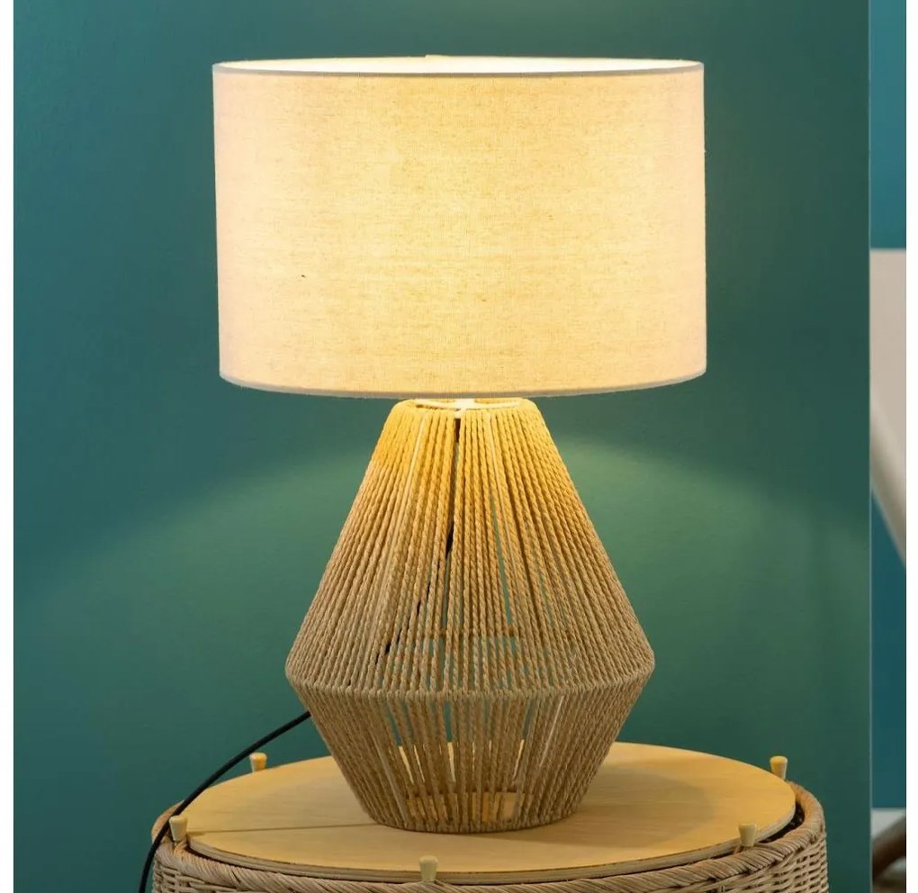 Brilliant - Asztali lámpa LARAINE 1xE27/42W/230V bézs