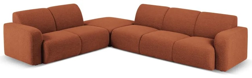 Barna buklé sarokkanapé (bal oldali) Molino – Micadoni Home