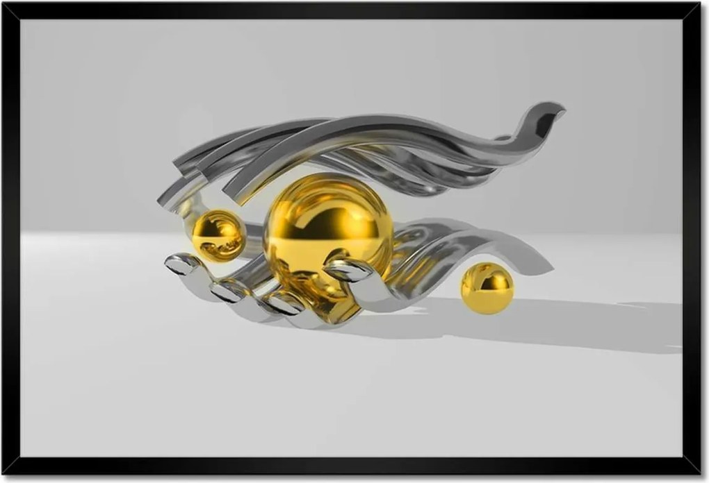 Poszterek keretben 60x40 Golyó a kézben