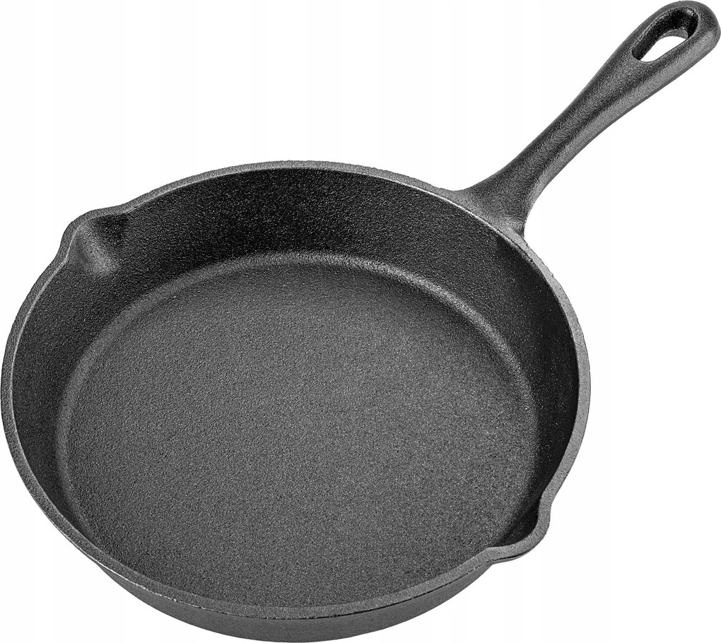 Öntöttvas Serpenyő Kicsi 20cm Indukciós Gáz Grill Tűzrakóhely Tartós Öntöttvas Tányér