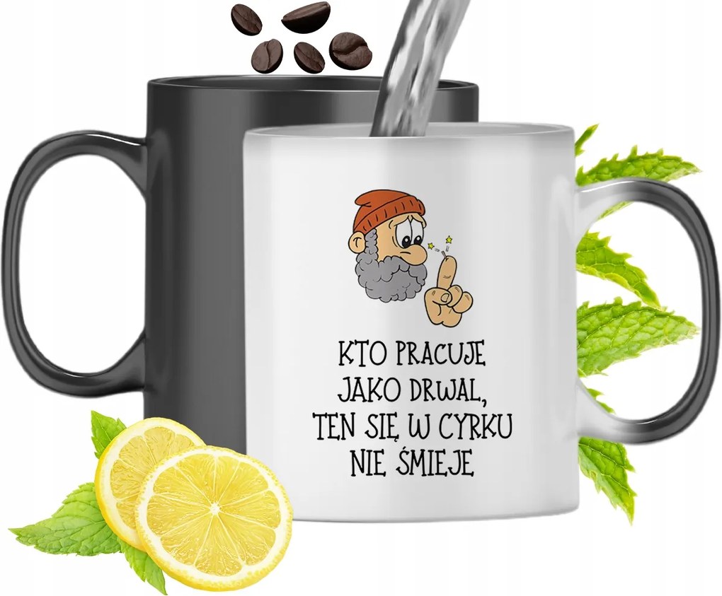 Mágikus Bögre Favágónak Színváltó Nyomtatott Fényképpel