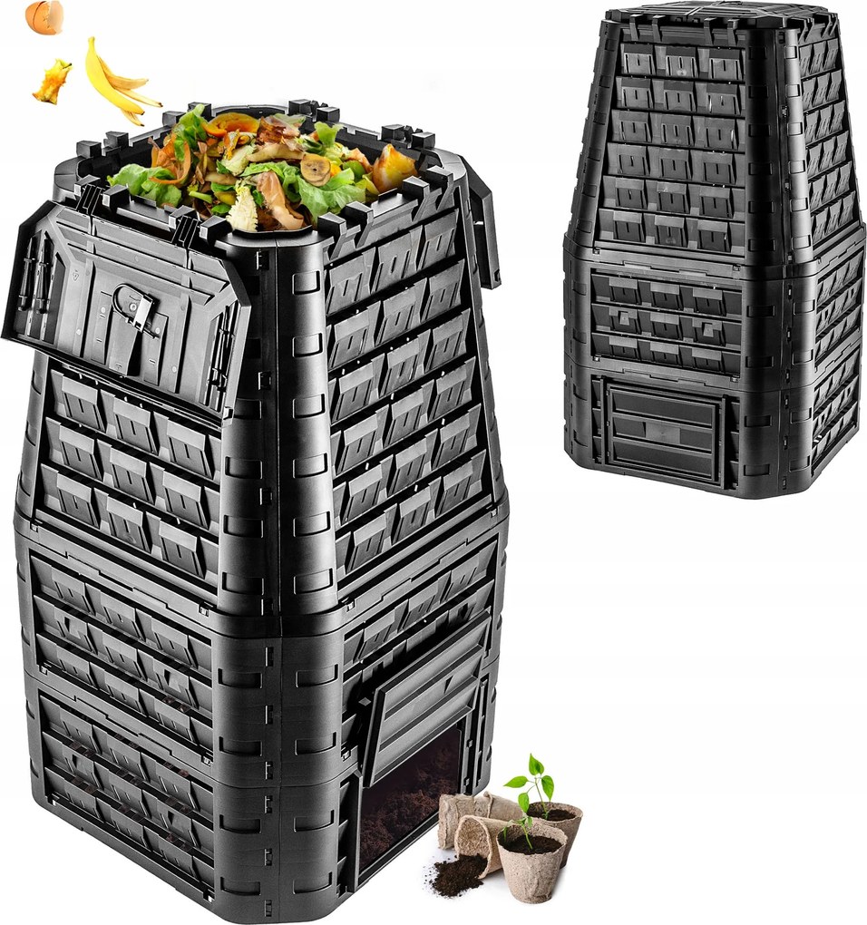 Kerti Komposztáló Nagy Moduláris Egész Éves Fagyálló Műtrágya 1050L