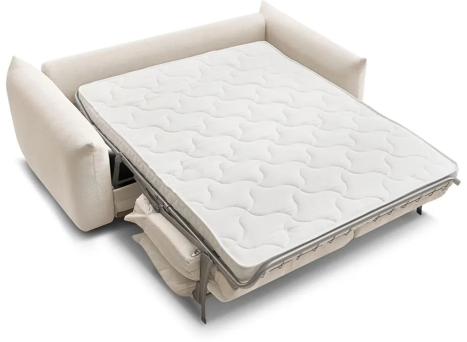 Krémszínű kinyitható kanapé 234 cm Ernest – Bobochic Paris