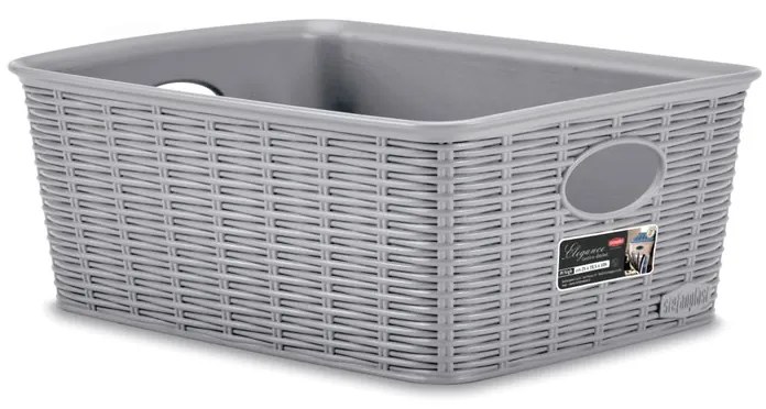 STEFANPLAST Tárolókosár Elegance M High, szürke