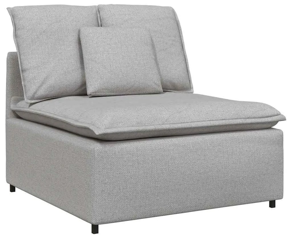 felhőszürke moduláris kanapé középső modul párnákkal 100 cm