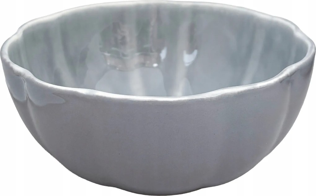 Ebédlő Tál Húsleves 600ml Szürke Kék Kerámia Salátás Tál