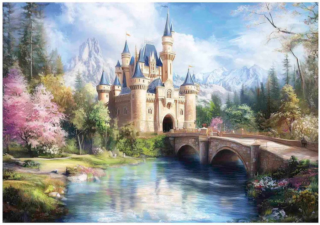 Fotótapéta Lányoknak Mesevár Tapéta Gyerekszobába 150x105