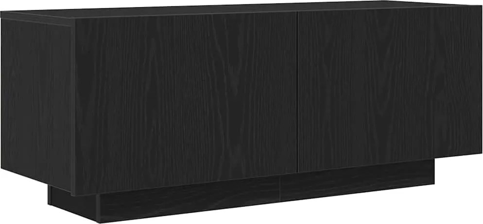 vidaXL TV szekrény Fekete tölgy 100 x 35 x 40 cm Faanyag