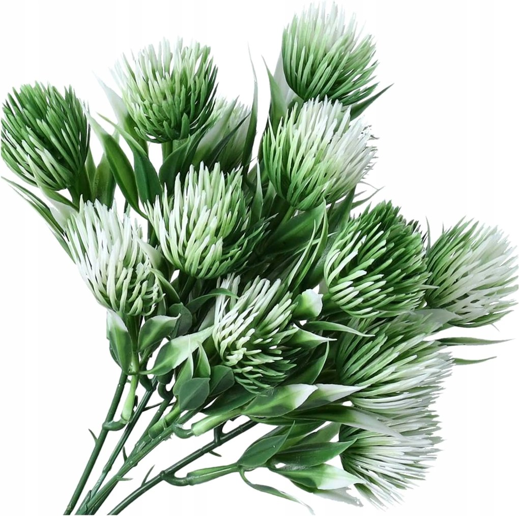 Mesterséges Bogáncs Virágok Kiegészítő Ág Dekoratív Bogáncs Csokor