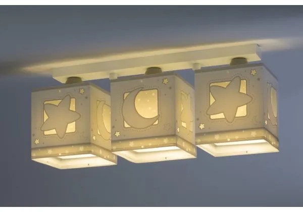 Dalber 63233NE - Gyerek mennyezeti lámpa MOONLIGHT 3xE27/60W/230V