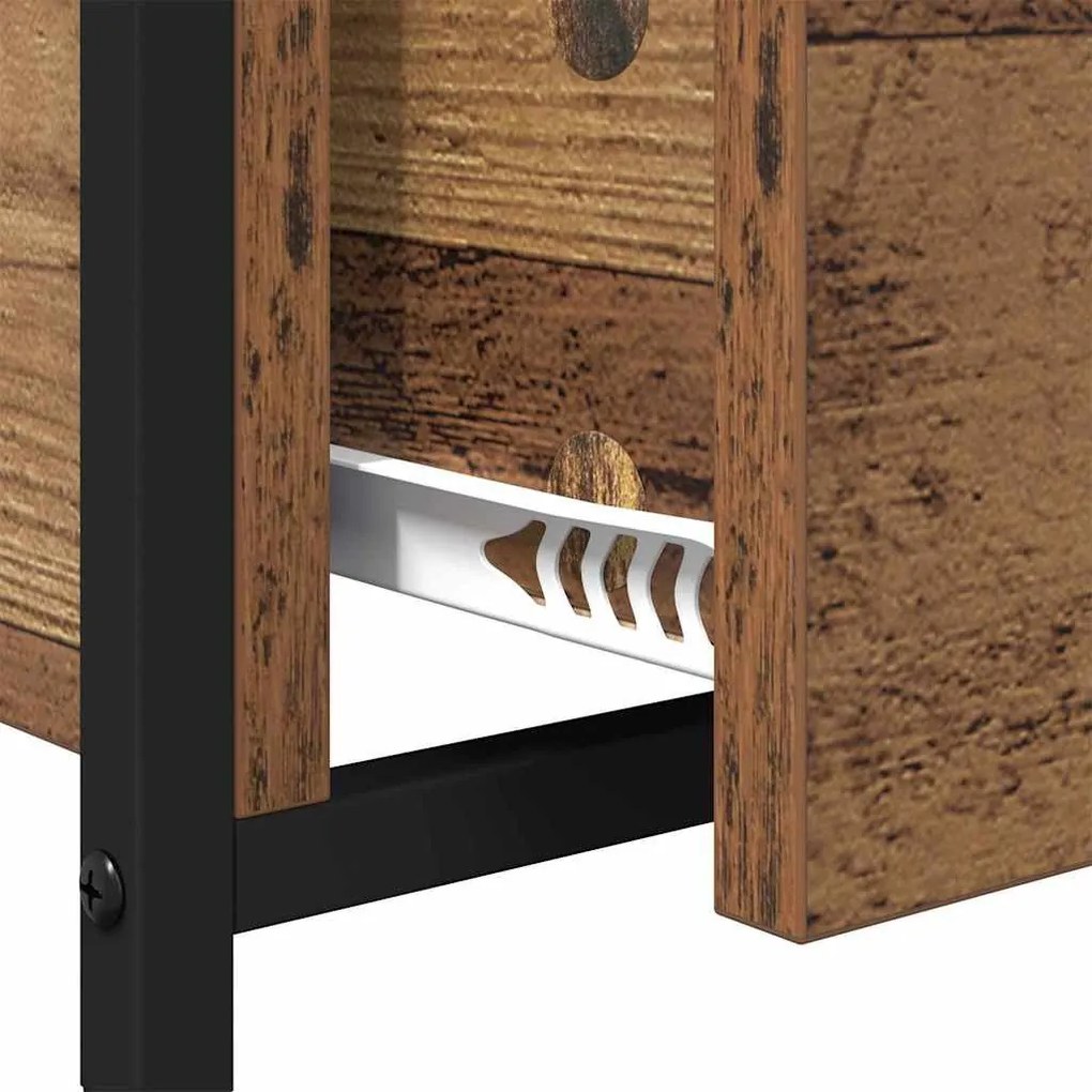 Dohányzóasztal fiókkal Régi fa 70x50x50cm Faanyag