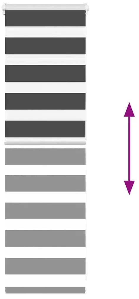 zebrafüggönnyel fekete szövetszélesség 45,9 cm poliészter