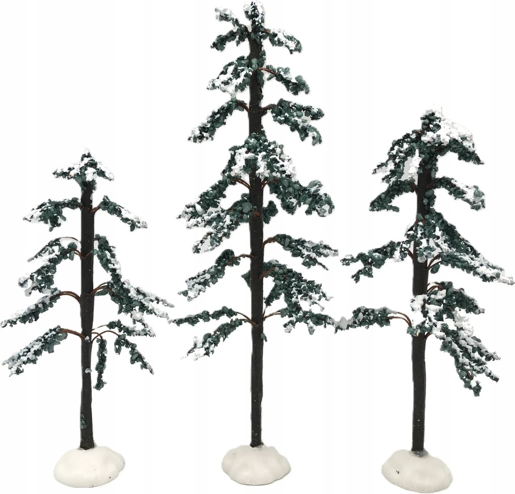 3 fa dekoráció Betlehemek/ Makettek * Hóval Havas * 14-15-20cm