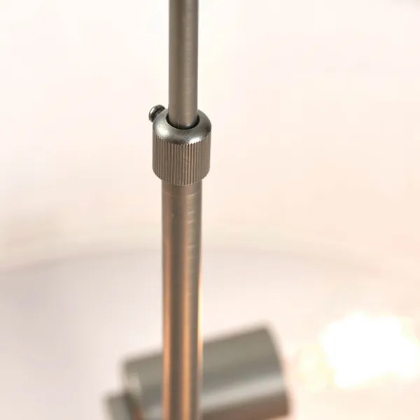 Endon 72635 - Csillár rúdon HAYFIELD 3xE27/40W/230V matt króm/szürke