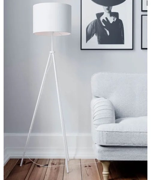 ByRydens 4100700-5000 - állólámpa RINA 1xE27/5W/230V fehér