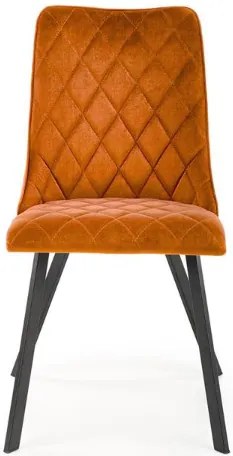 K-450 étkezőszék fahéj bársony szövet